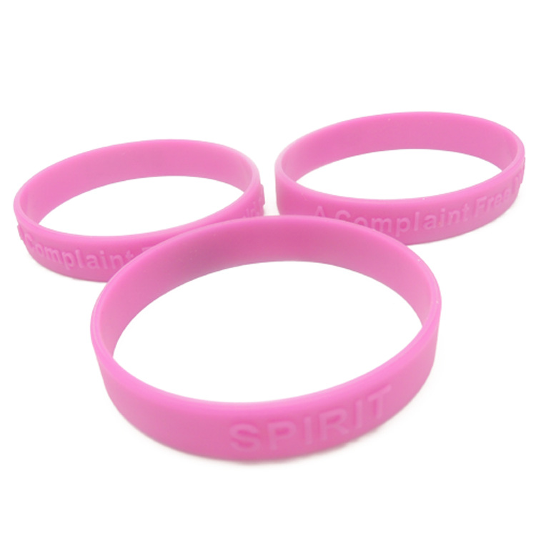 Embossed Silicone wristband