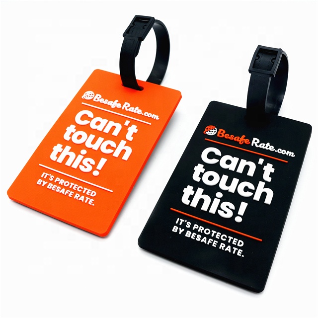 Rubber pvc luggage tag